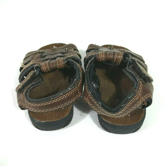 Beaver Creek Sandal Boys Baby Toddler Size 3 Brown - Picture 2 of 6